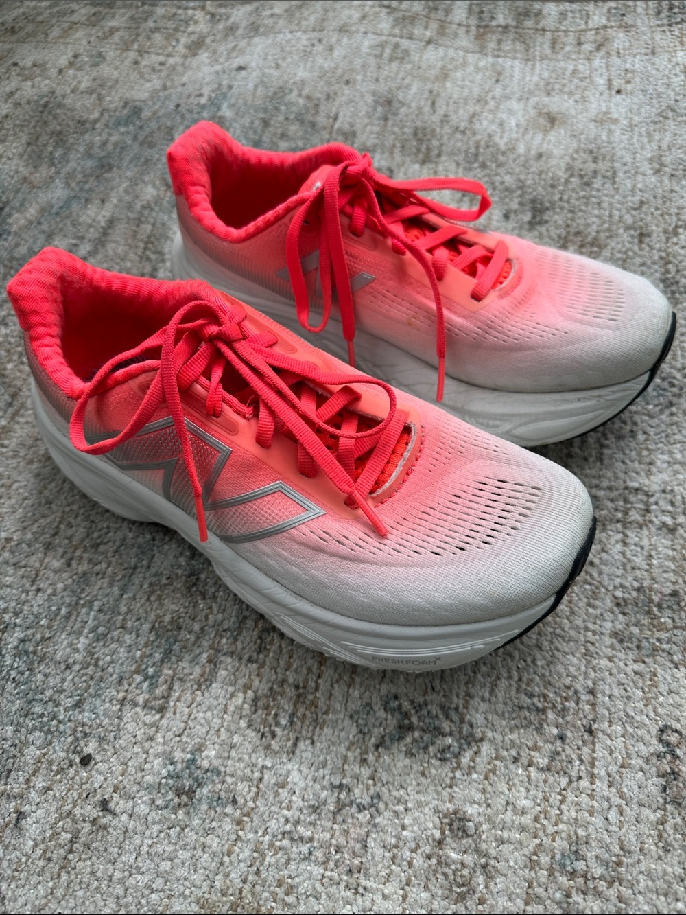 New Balance Women’s Athletic Shoes - Coral Pink and White